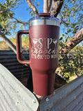*LIMITED EDITION* “Sip Happens” Tumbler – Wine Color