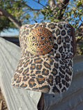 Women's "Dumbfuckery" Pony Tail Hat - Cheetah Brown