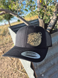 Anti Social Dads Club Hat - Black/Gold Patch