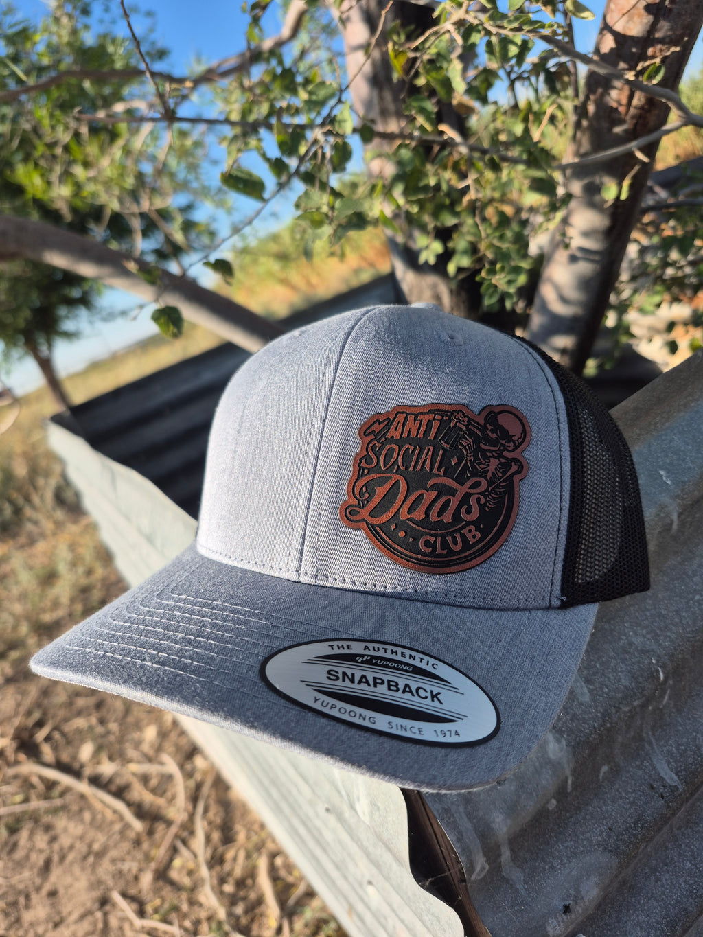 Anti Social Dads Club Hat - Dark Brown Patch