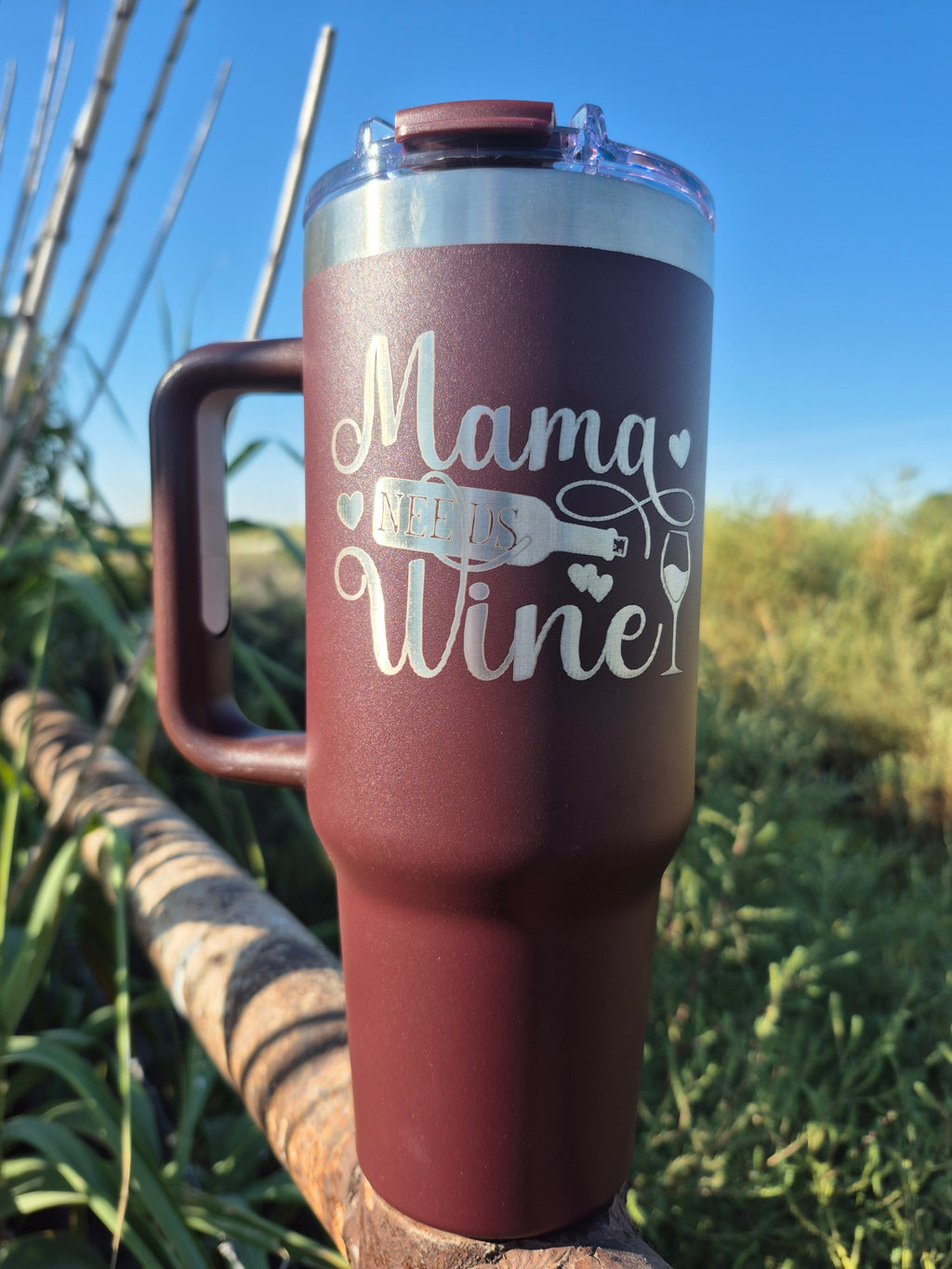 *LIMITED EDITION* “Mama Needs Wine” Tumbler – Wine Color