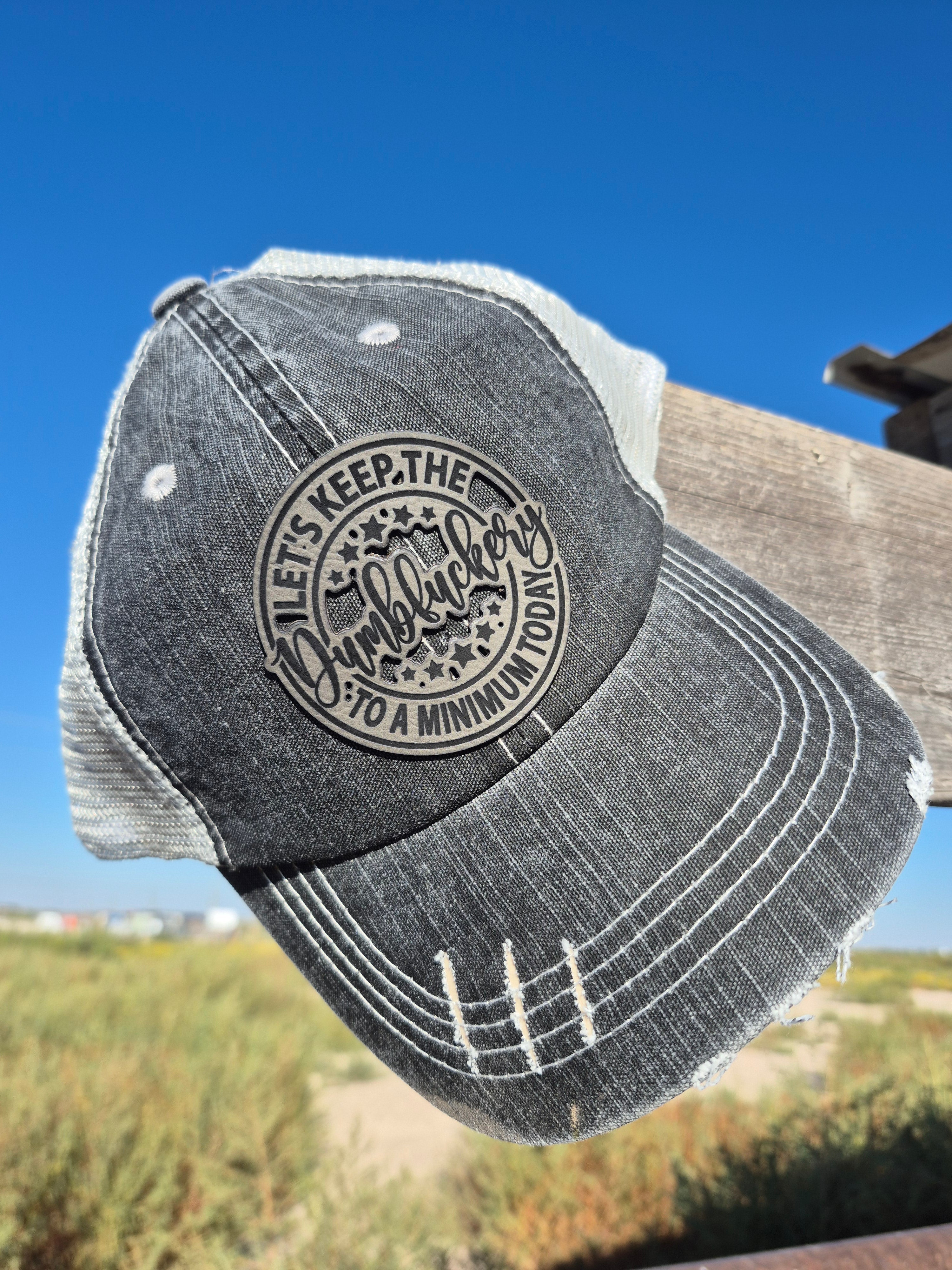 Women's "Dumbfuckery" Pony Tail Hat - Dark Gray