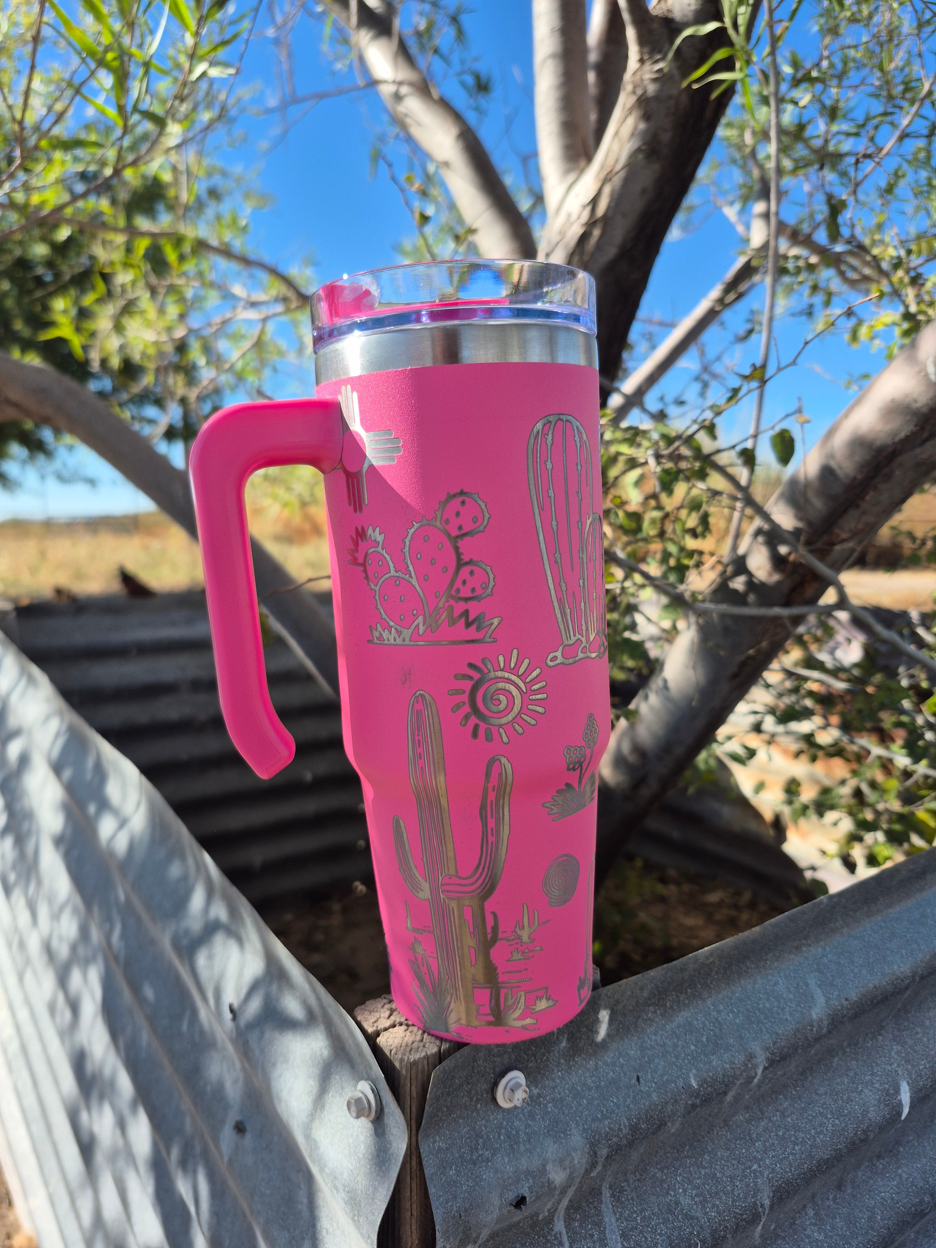 Pink Desert Zia Wrap Tumbler