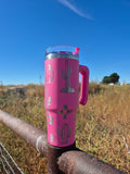 Pink Desert Zia Wrap Tumbler