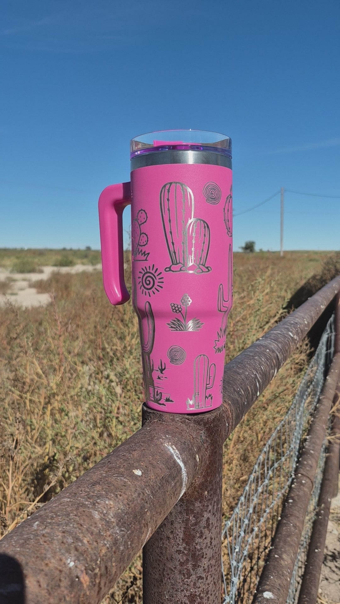 Pink Desert Zia Wrap Tumbler